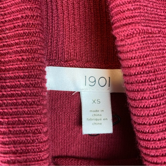 1901 Turtleneck Merino Wool Blend Sweater Size XS NWOT - Picture 6 of 8